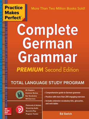 cover image of Practice Makes Perfect Complete German Grammar
